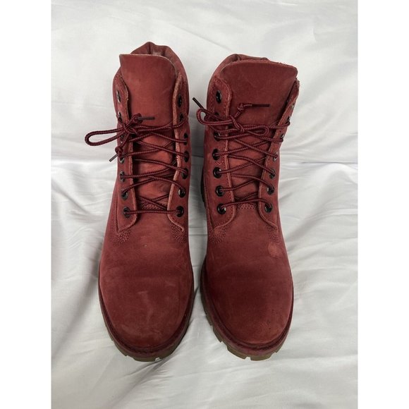 Timberland Women's Red Lace-Up Boots - Picture 8 of 16
